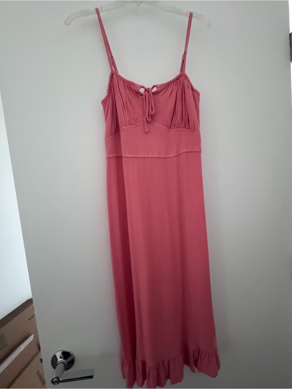 Abercrombie & Fitch Pink Spaghetti-Strap Sleep Maxi